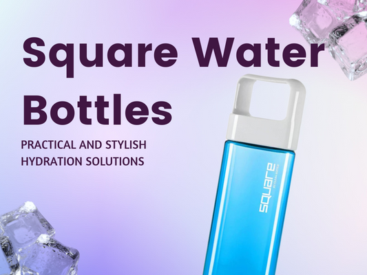 Square water bottles