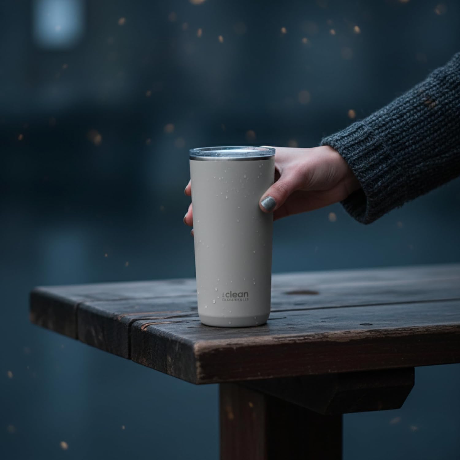 The Clean Hydration Company 20oz Ceramic Lined Insulated Coffee Tumbler, Travel Mug, Double Wall Vacuum